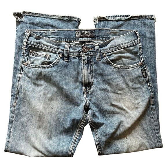 Mens Silver Zac Jeans - W34 L32 - 100% Cotton - see pics and description - Picture 10 of 16